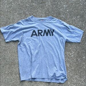 Gray men’s T-Shirt with 'ARMY' Print